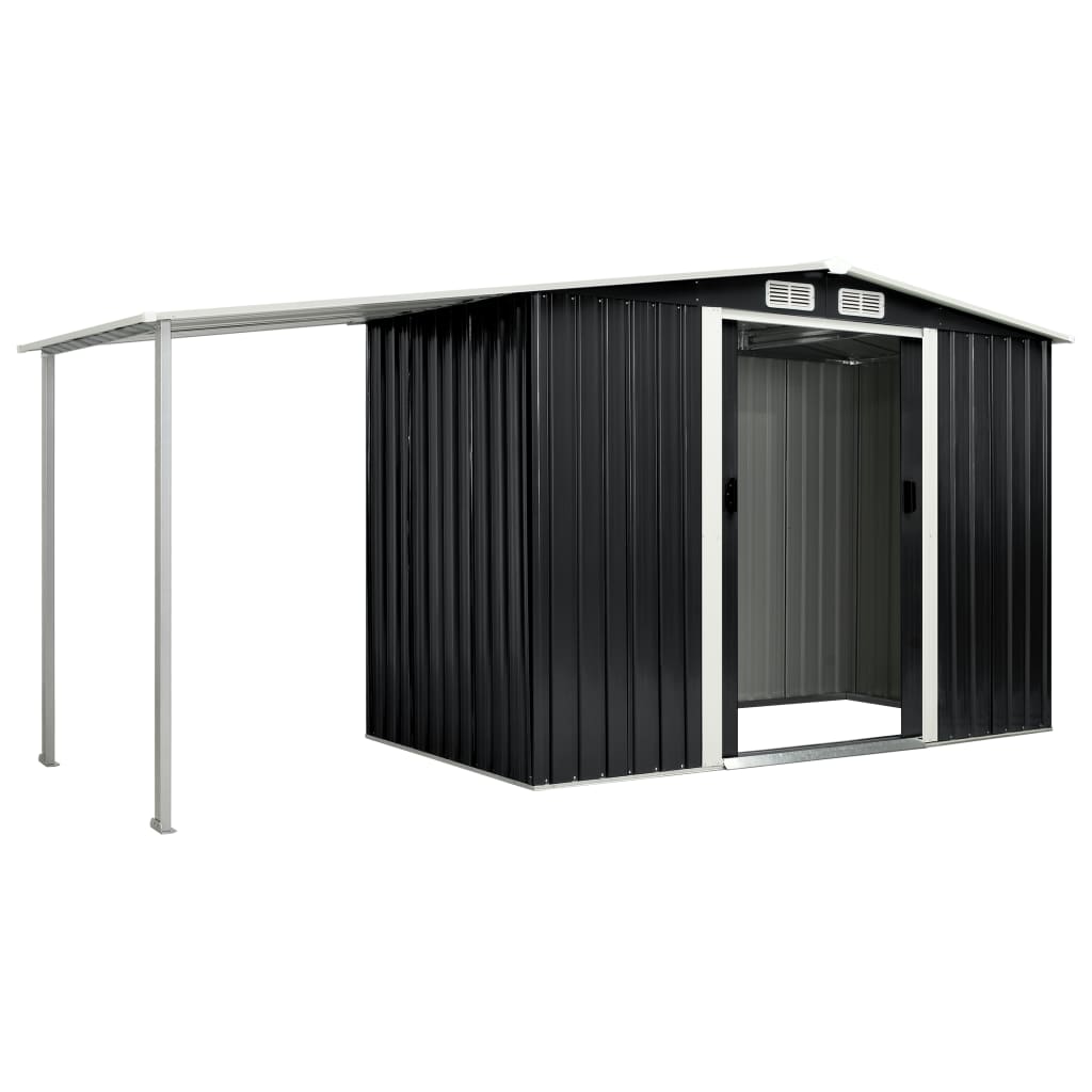 garden-shed-with-sliding-doors-anthracite-152-x51-6-x70-1-steel-926668 At Willow and Wine USA!