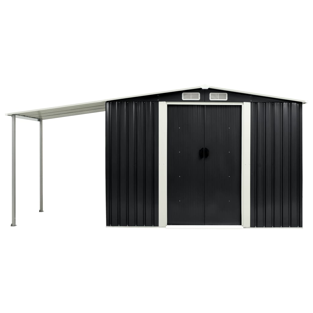 garden-shed-with-sliding-doors-anthracite-152-x51-6-x70-1-steel-926668 At Willow and Wine USA!