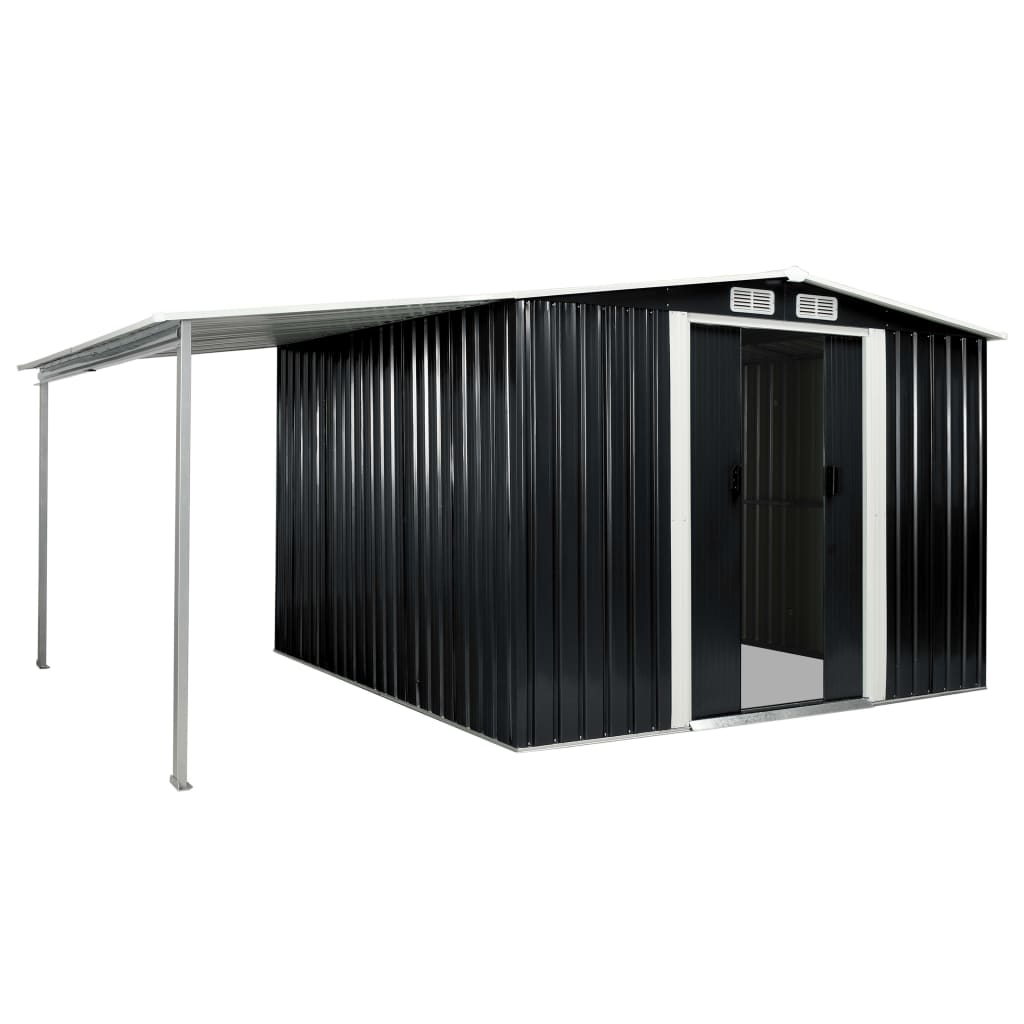 garden-shed-with-sliding-doors-anthracite-152-x102-x70-1-steel-926569 At Willow and Wine USA!