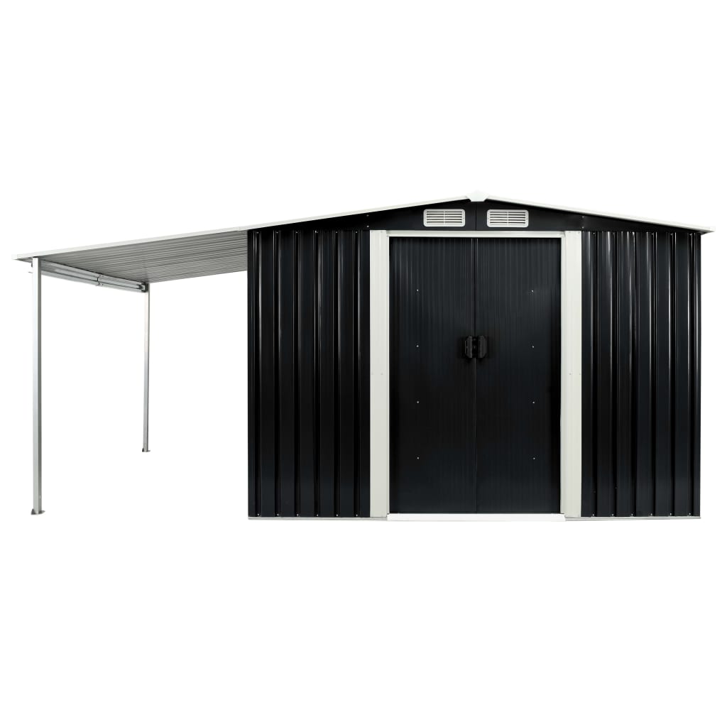 garden-shed-with-sliding-doors-anthracite-152-x102-x70-1-steel-926569 At Willow and Wine USA!