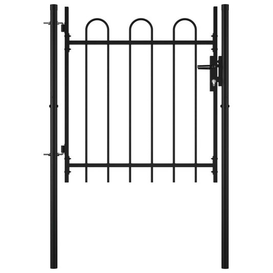 single-door-fence-gate-with-hoop-top-39-4-x29-5 At Willow and Wine USA!