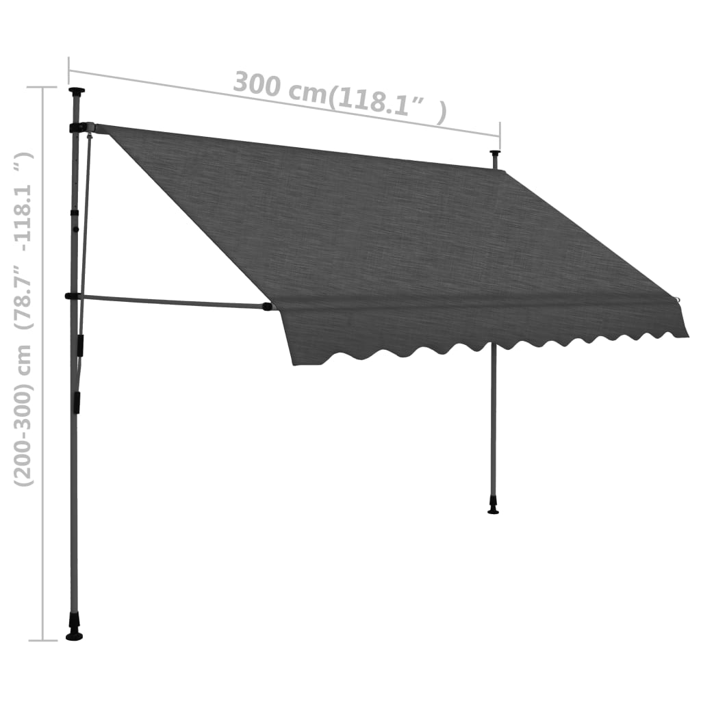 manual-retractable-awning-with-led-118-1-anthracite At Willow and Wine USA!