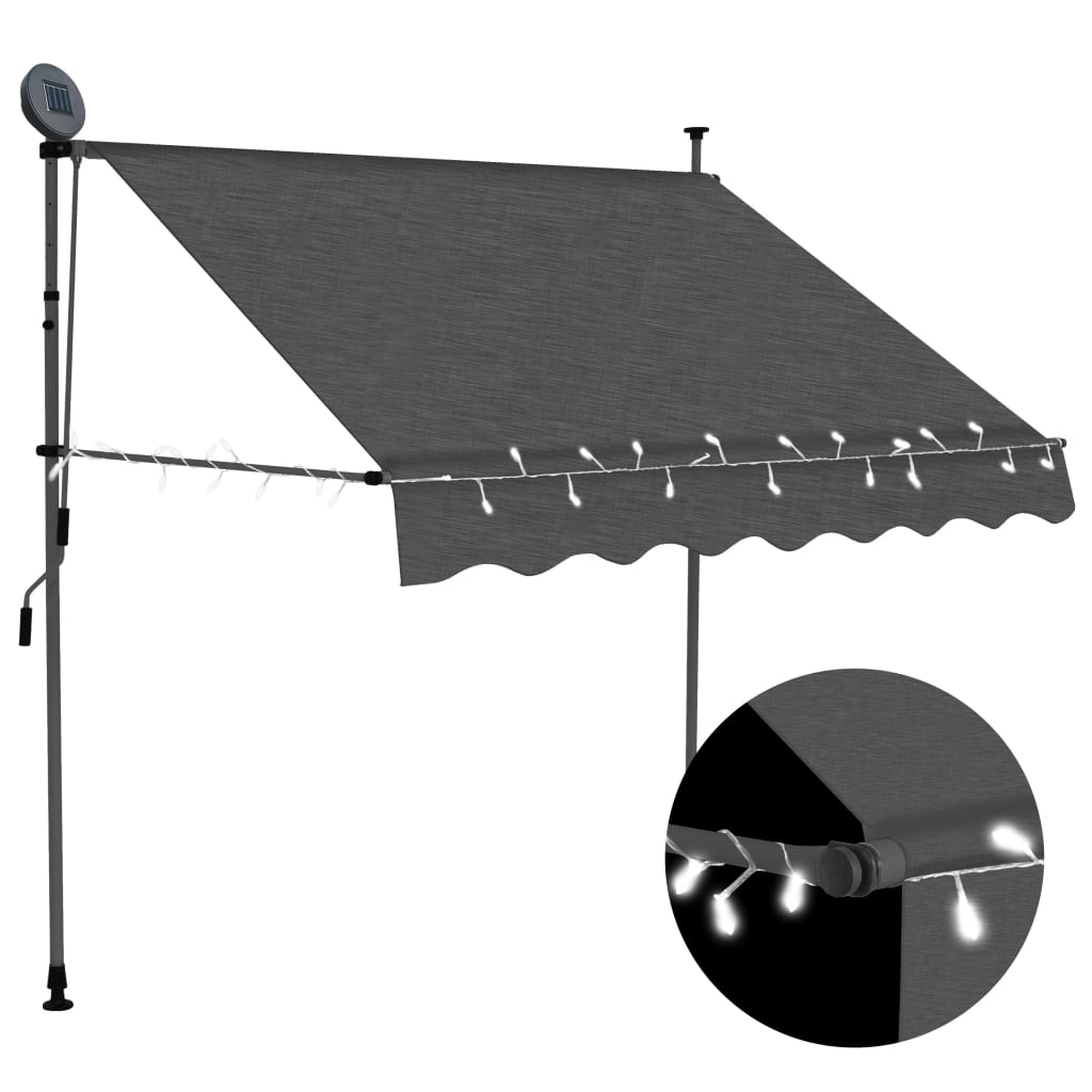 manual-retractable-awning-with-led-118-1-anthracite At Willow and Wine USA!