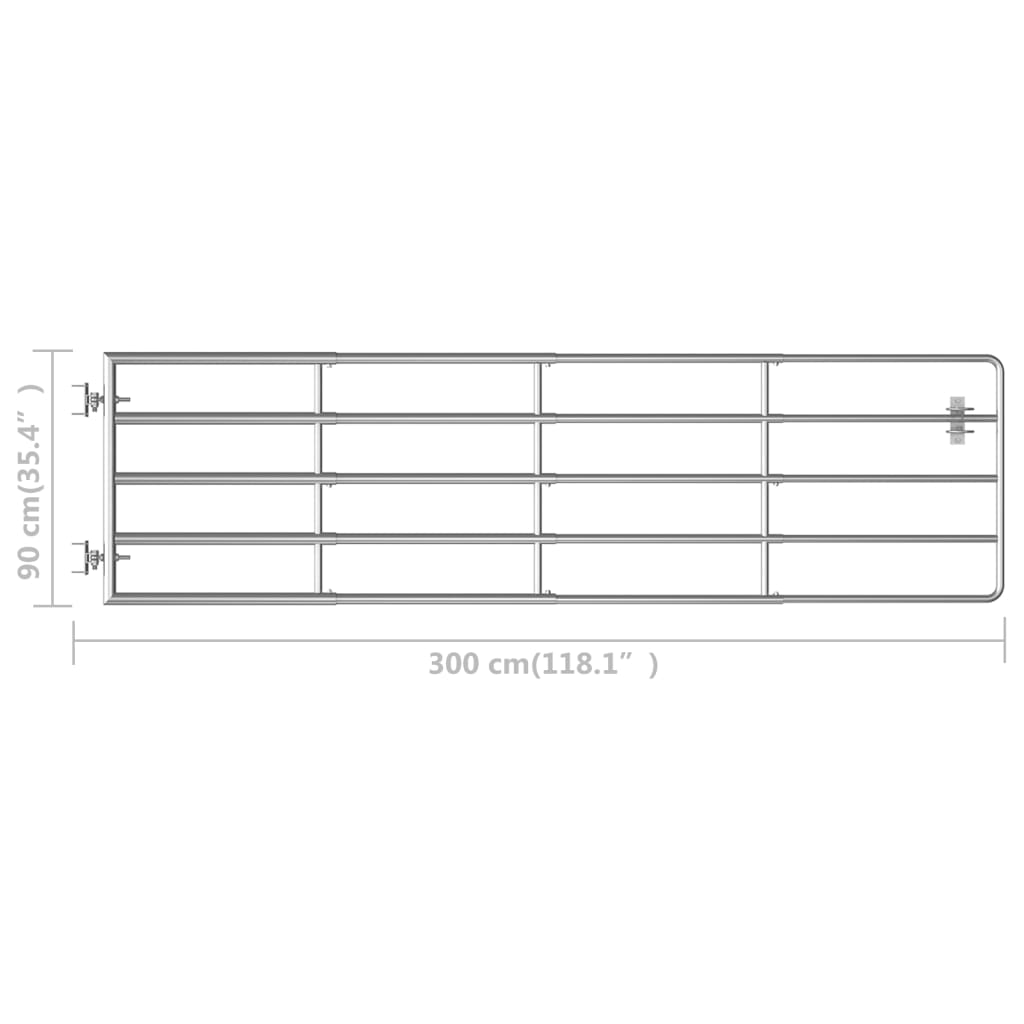 5-bar-field-gate-steel-45-3-118-1-x35-4-silver At Willow and Wine USA!