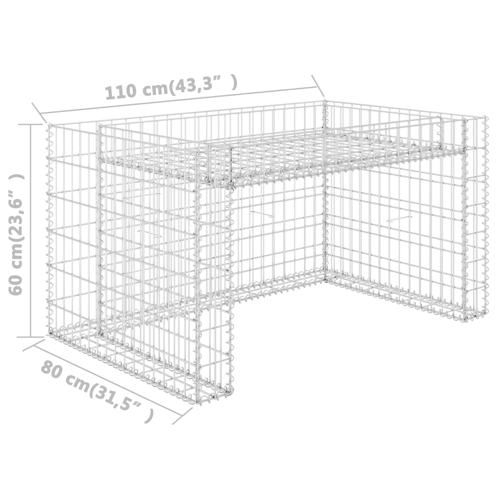 lawn-mower-garage-with-raised-bed-43-3-x31-5-x23-6-steel-wire At Willow and Wine USA!