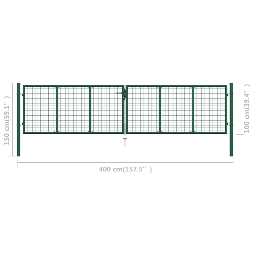 mesh-garden-gate-steel-157-5-x39-4-green At Willow and Wine USA!