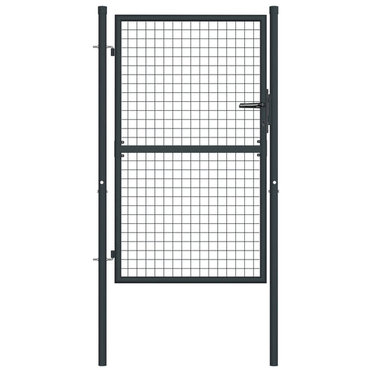 mesh-garden-gate-galvanized-steel-39-4-x68-9-gray At Willow and Wine USA!