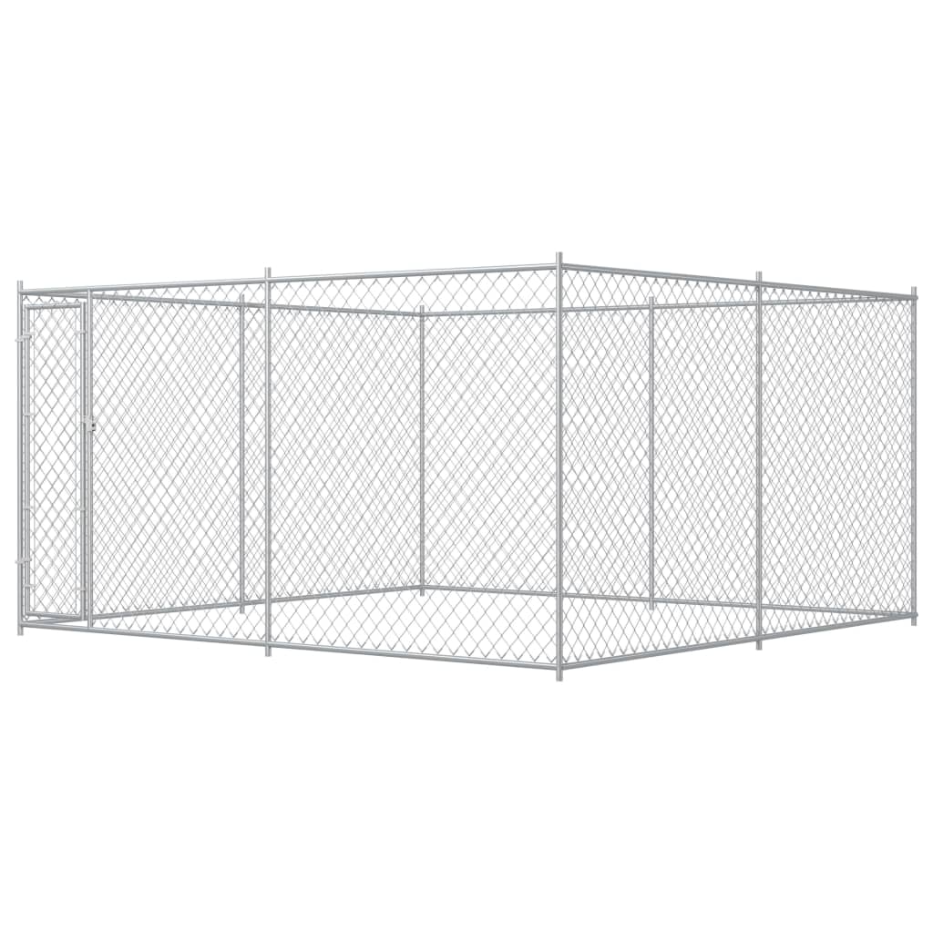 outdoor-dog-kennel-with-canopy-top-78-7-x78-7-x88-6 At Willow and Wine USA!