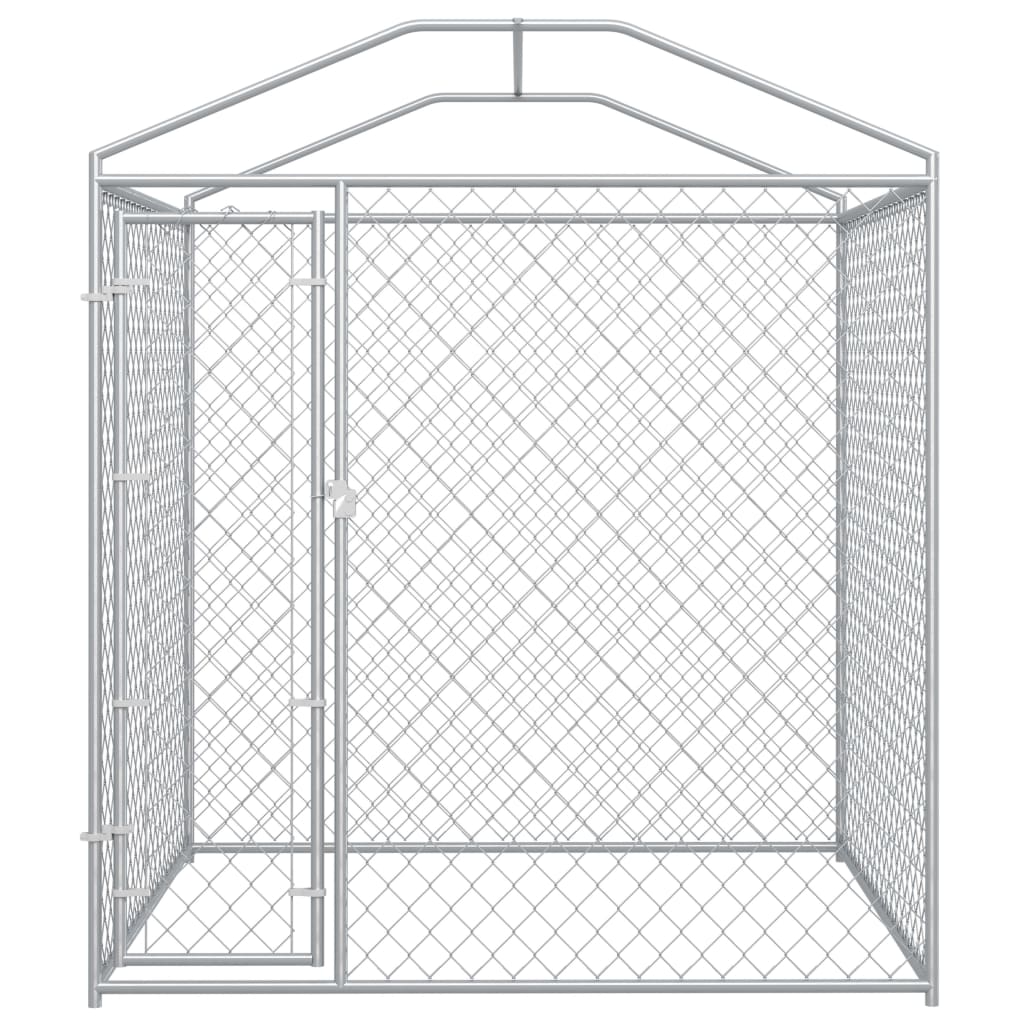 outdoor-dog-kennel-with-canopy-top-78-7-x78-7-x88-6 At Willow and Wine USA!