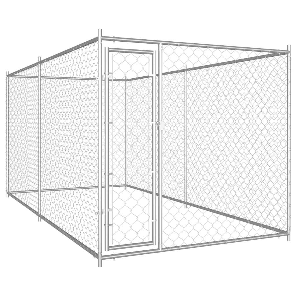 outdoor-dog-kennel-with-canopy-top-78-7-x78-7-x88-6 At Willow and Wine USA!