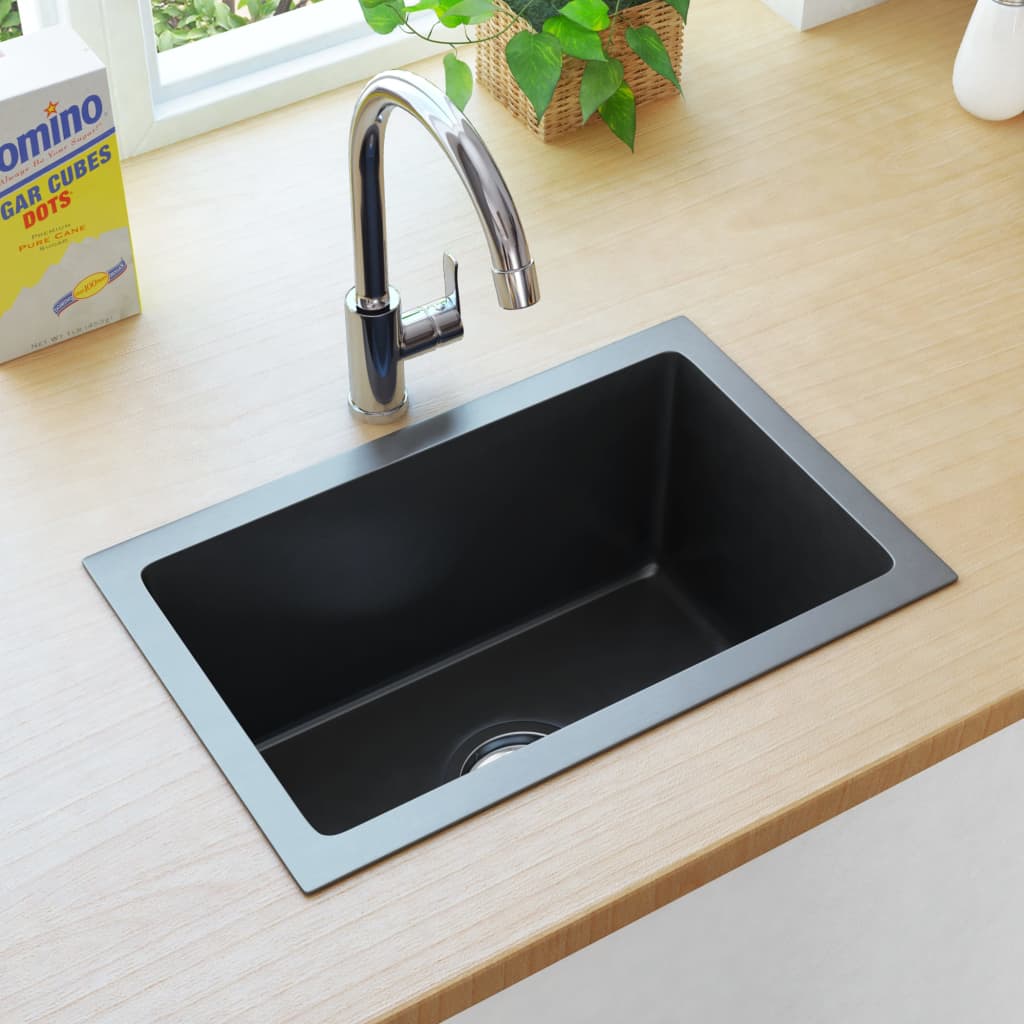 handmade-kitchen-sink-black-stainless-steel At Willow and Wine USA!