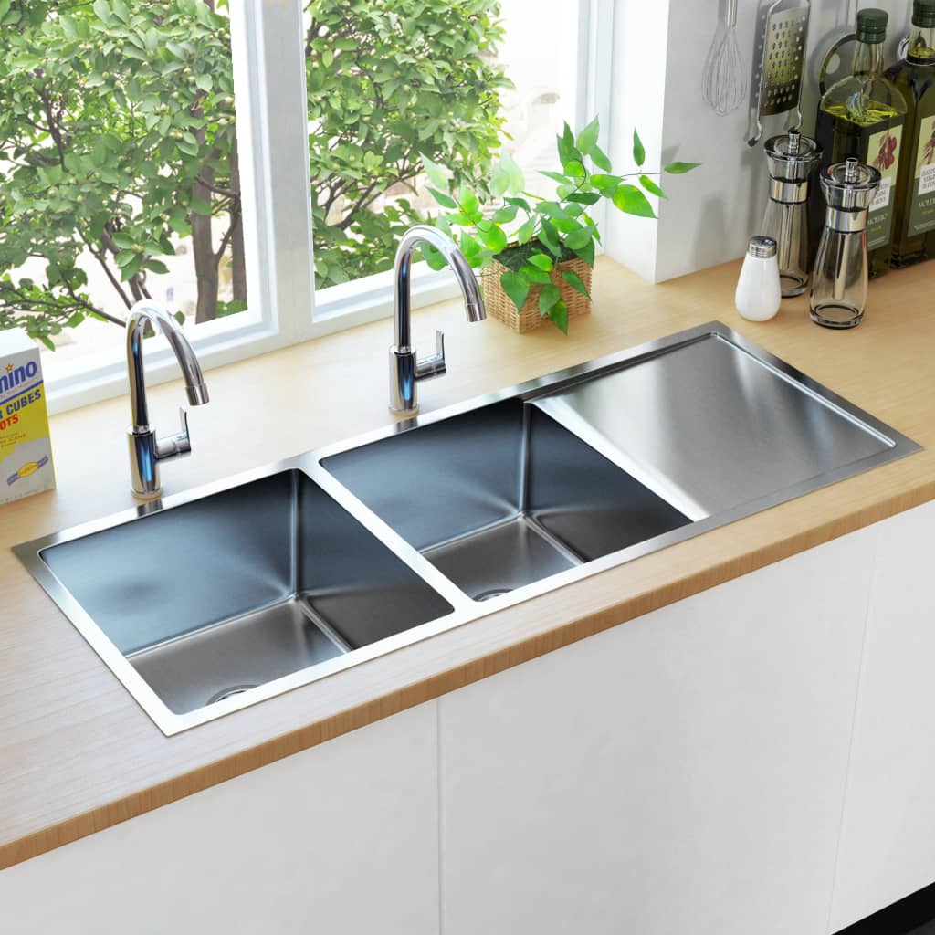 handmade-kitchen-sink-black-stainless-steel At Willow and Wine USA!