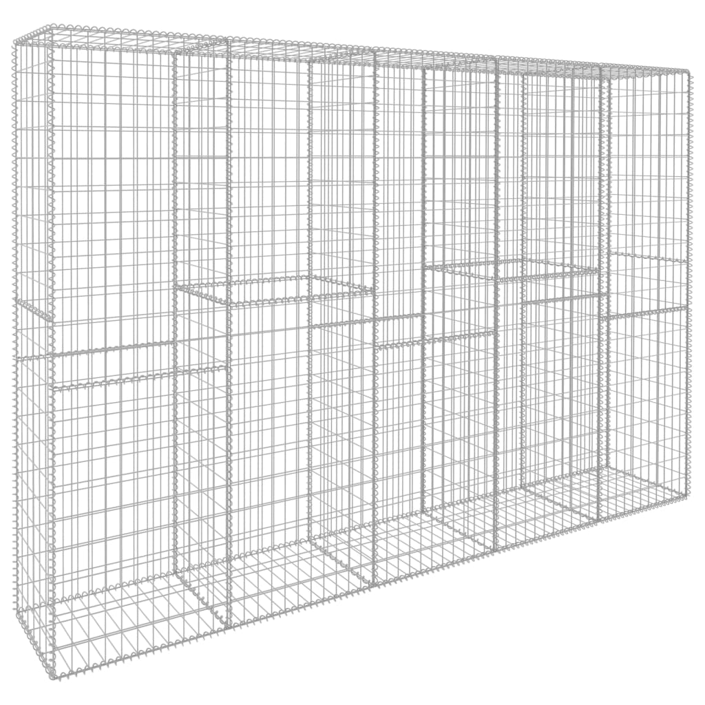 gabion-wall-with-cover-galvanized-steel-118-1-x19-7-x78-7 At Willow and Wine USA!