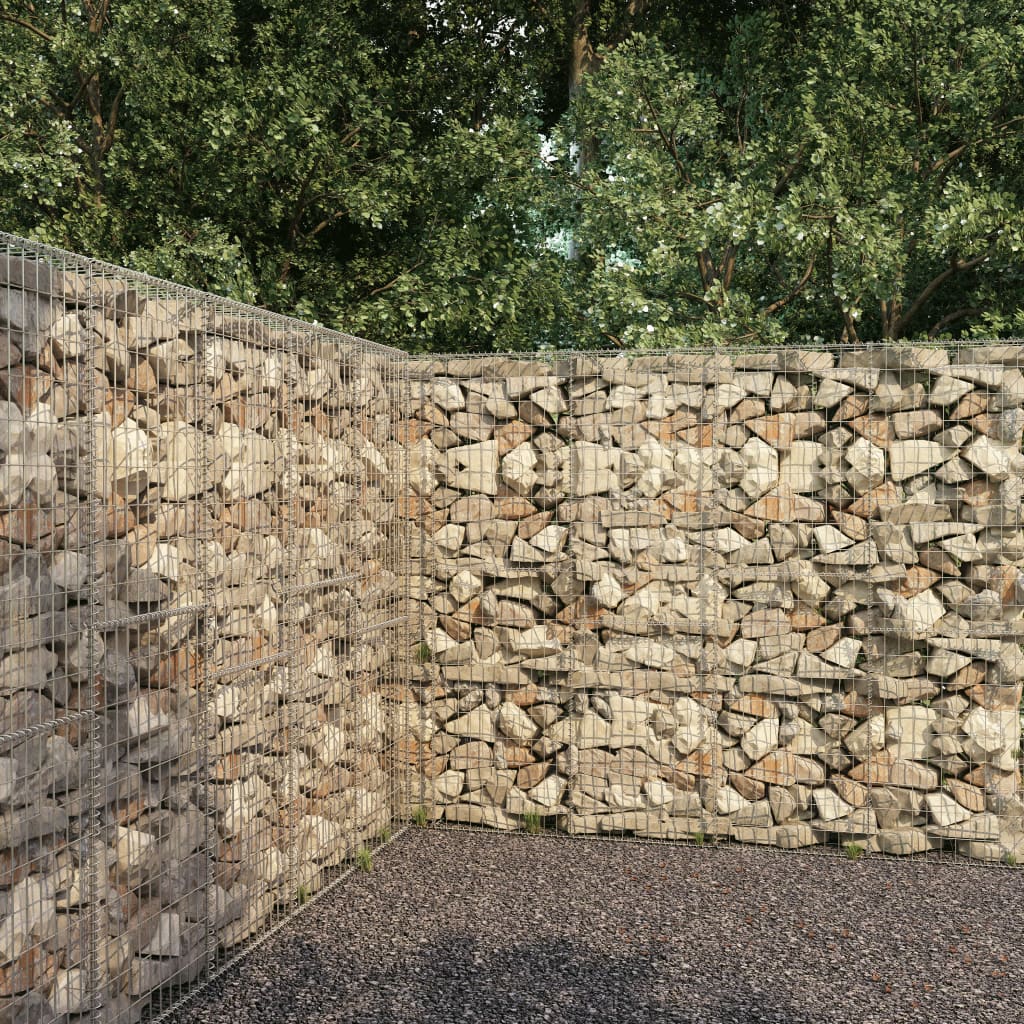 gabion-wall-with-cover-galvanized-steel-118-1-x19-7-x78-7 At Willow and Wine USA!