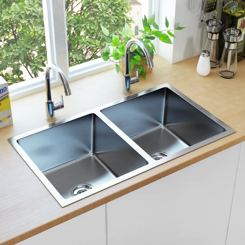 handmade-kitchen-sink-black-stainless-steel At Willow and Wine USA!