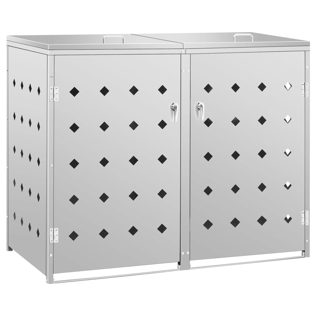 double-wheelie-bin-shed-63-4-gal-stainless-steel-813932 At Willow and Wine USA!