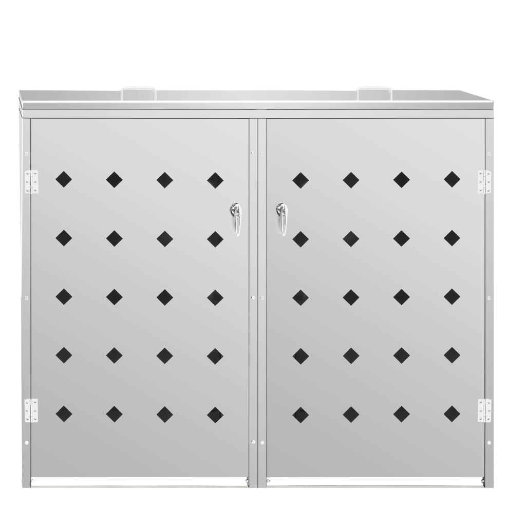 double-wheelie-bin-shed-63-4-gal-stainless-steel-813932 At Willow and Wine USA!