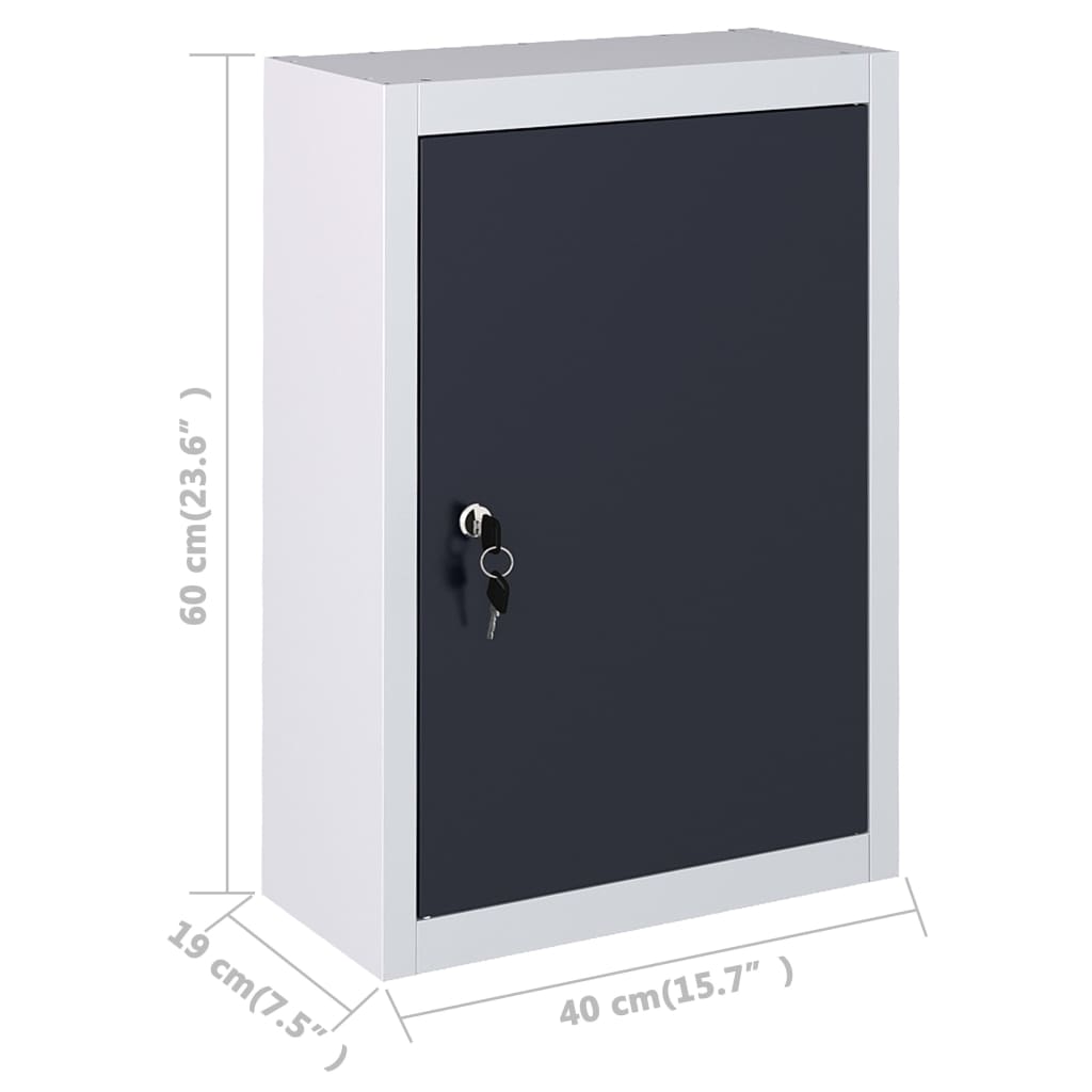 wall-mounted-tool-cabinet-industrial-style-metal-gray-and-black-2 At Willow and Wine USA!