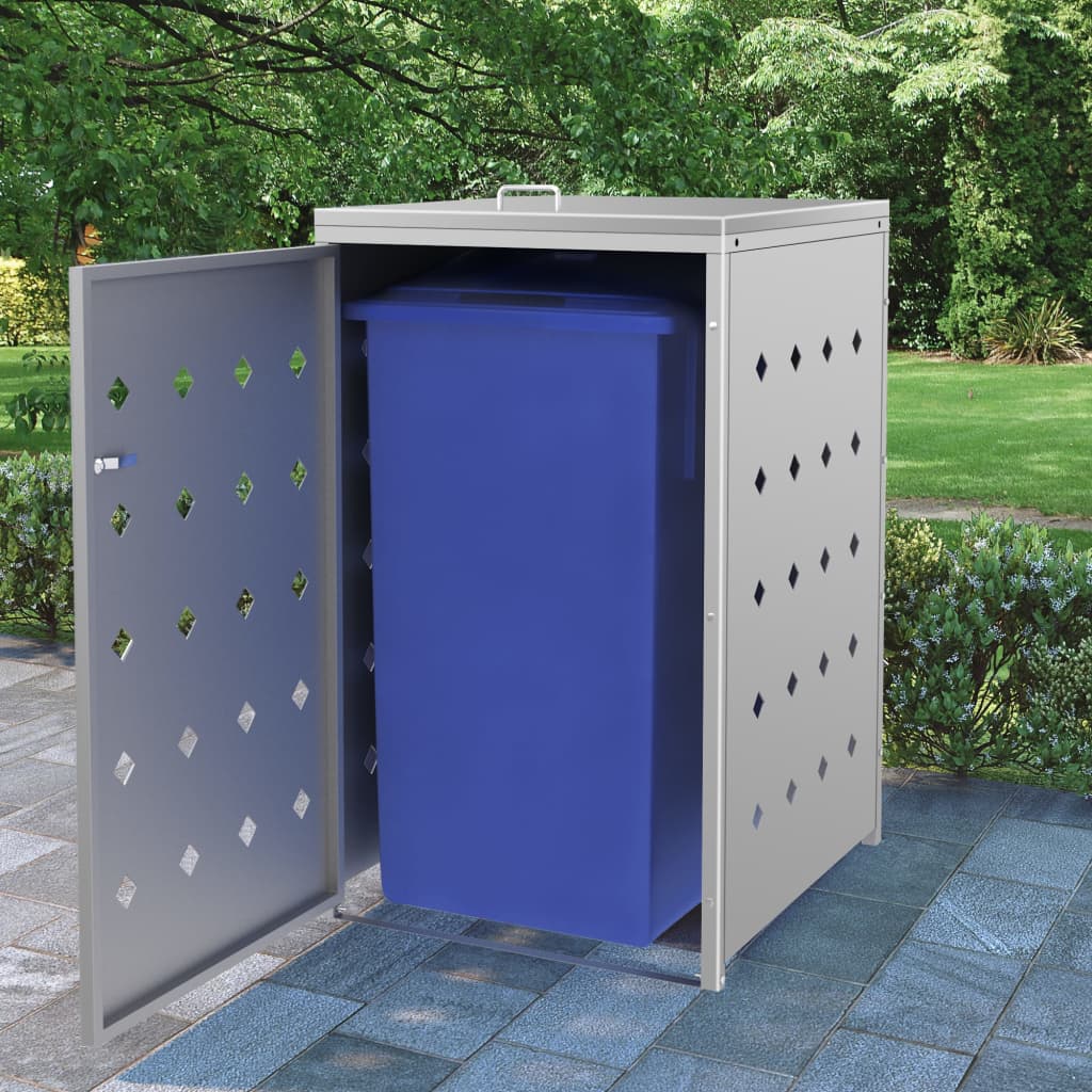 double-wheelie-bin-shed-63-4-gal-stainless-steel-813932 At Willow and Wine USA!