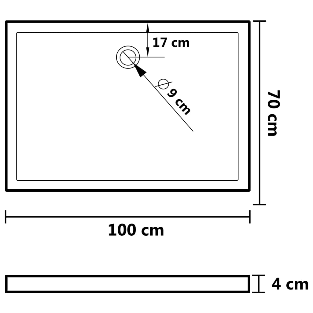 shower-base-tray-with-dots-white-27-6-x39-4-x1-6-abs At Willow and Wine USA!