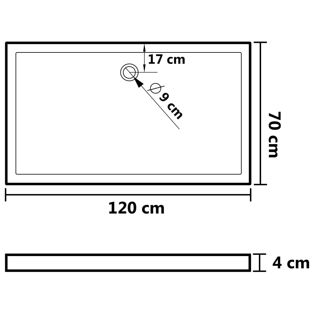 rectangular-abs-shower-base-tray-black-27-6-x47-2 At Willow and Wine USA!