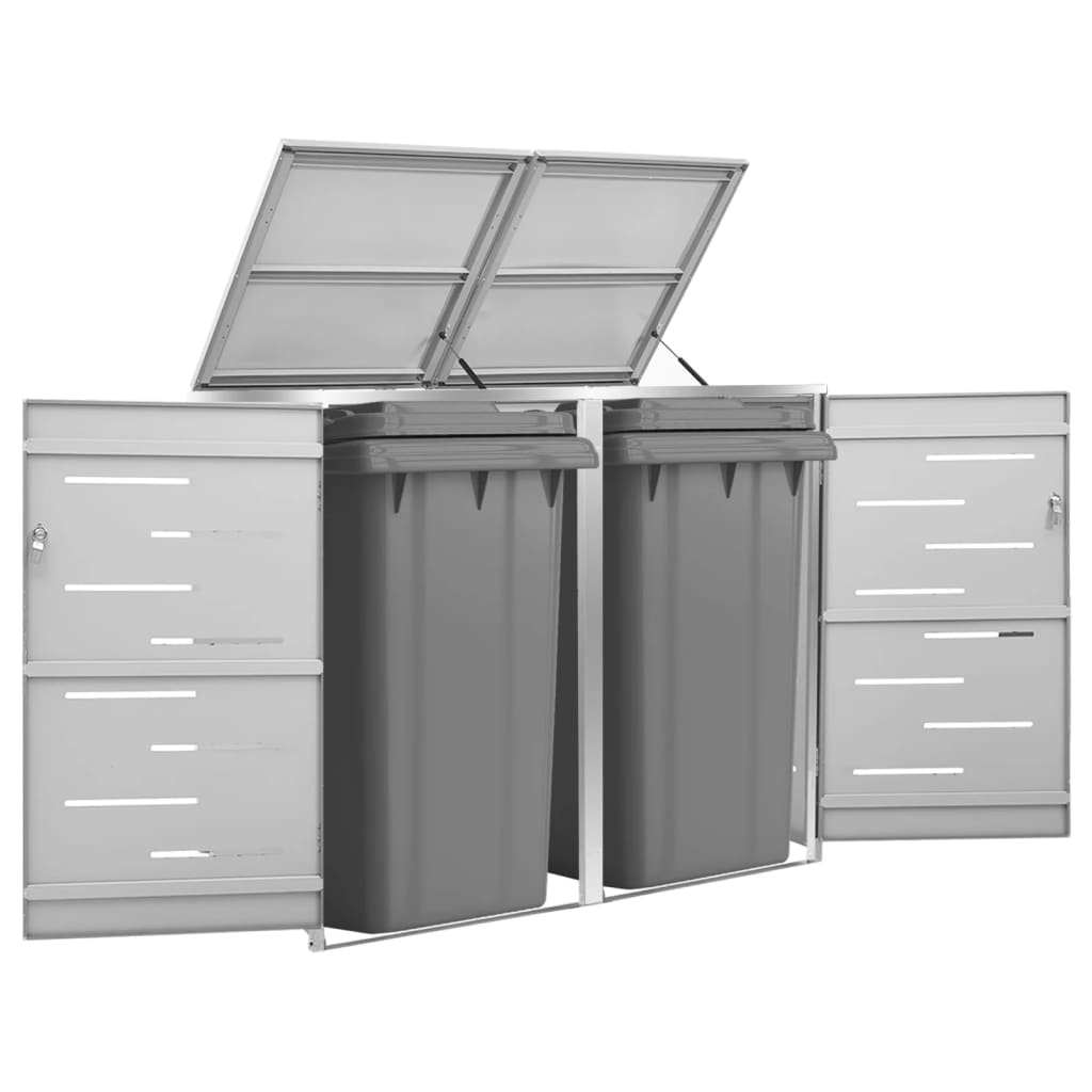 triple-wheelie-bin-shed-81-5-x30-5-x44-3-stainless-steel-814551 At Willow and Wine USA!