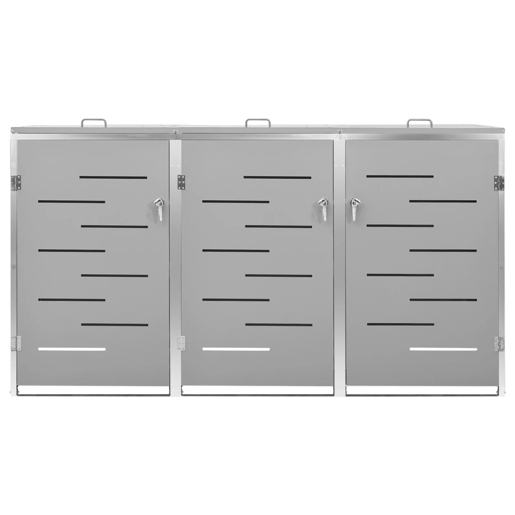 triple-wheelie-bin-shed-81-5-x30-5-x44-3-stainless-steel-814551 At Willow and Wine USA!