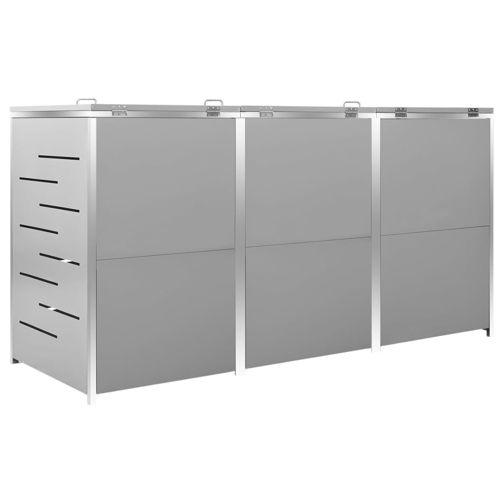 triple-wheelie-bin-shed-81-5-x30-5-x44-3-stainless-steel-814551 At Willow and Wine USA!