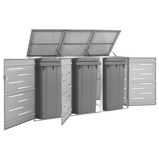 triple-wheelie-bin-shed-81-5-x30-5-x44-3-stainless-steel-814551 At Willow and Wine USA!