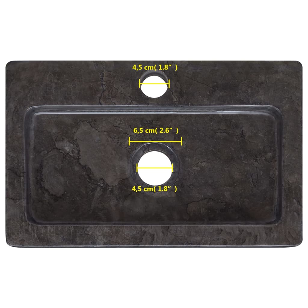 wall-mounted-sink-black-15-x9-4-x2-6-marble At Willow and Wine USA!