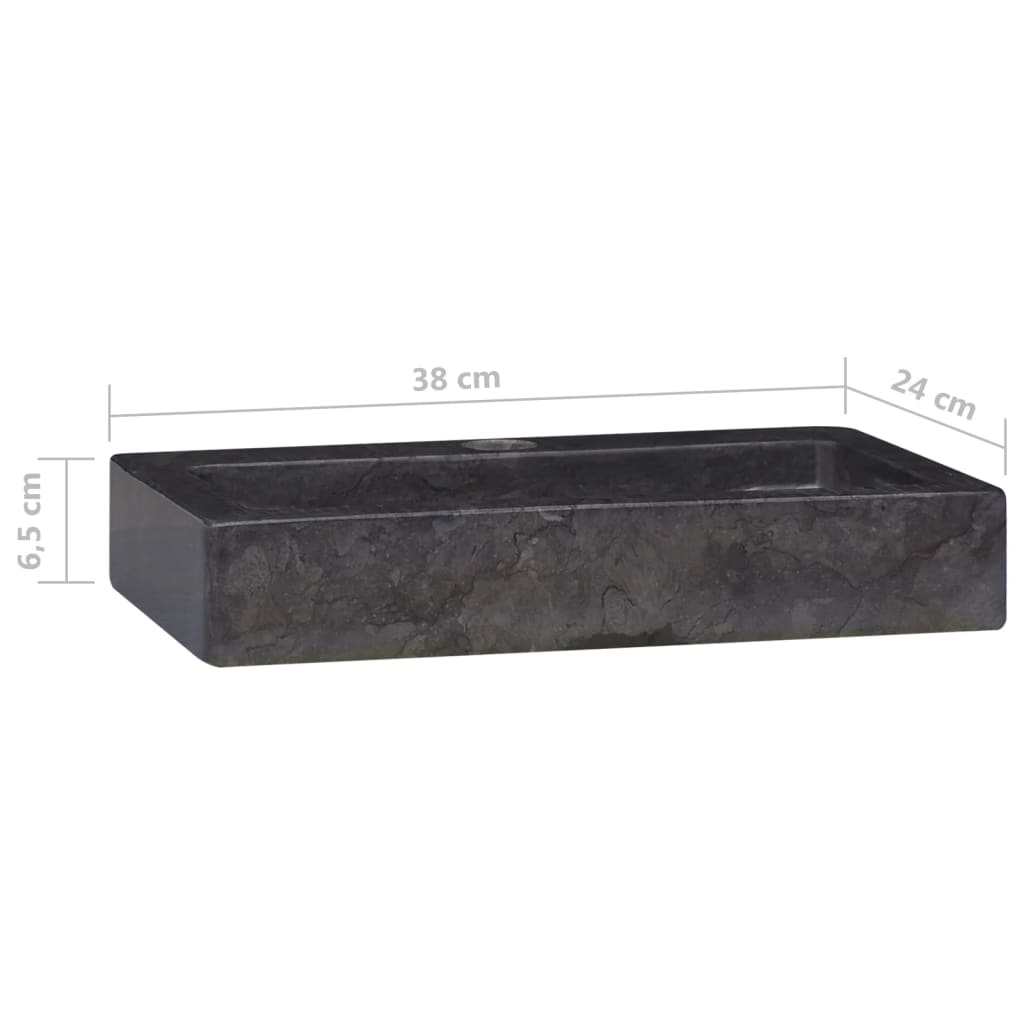 wall-mounted-sink-black-15-x9-4-x2-6-marble At Willow and Wine USA!