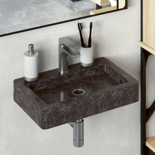 wall-mounted-sink-black-15-x9-4-x2-6-marble At Willow and Wine USA!