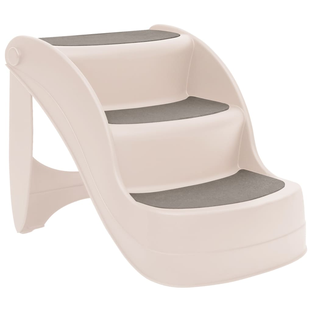 folding-3-step-dog-stairs-cream-19-7-x15-x15-plastic At Willow and Wine USA!