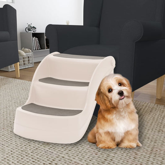 folding-3-step-dog-stairs-cream-19-7-x15-x15-plastic At Willow and Wine USA!