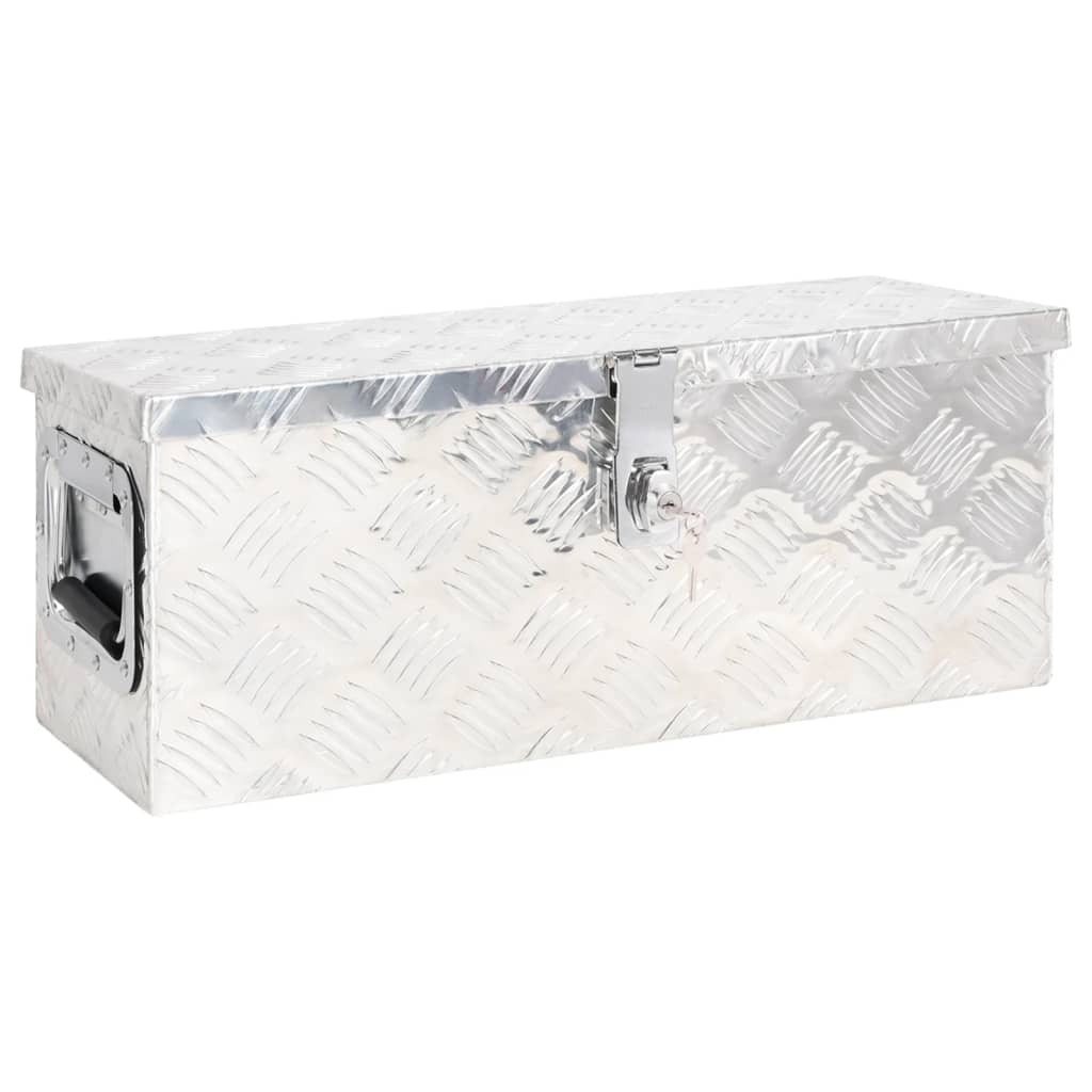 storage-box-silver-31-5-x15-4-x11-8-aluminum At Willow and Wine USA!