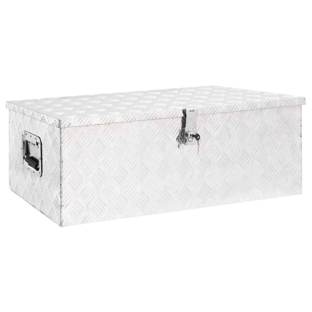 storage-box-silver-31-5-x15-4-x11-8-aluminum At Willow and Wine USA!