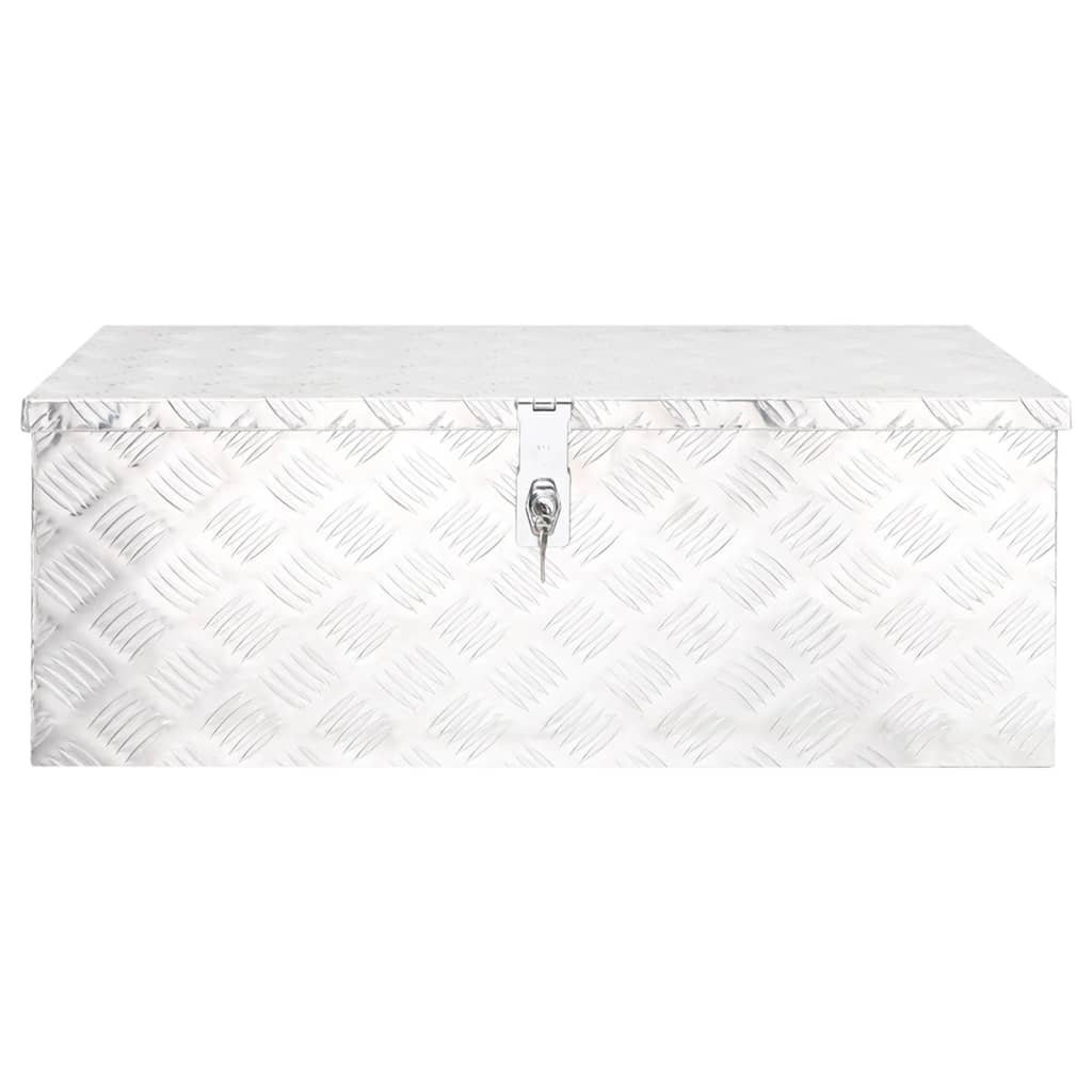 storage-box-silver-31-5-x15-4-x11-8-aluminum At Willow and Wine USA!