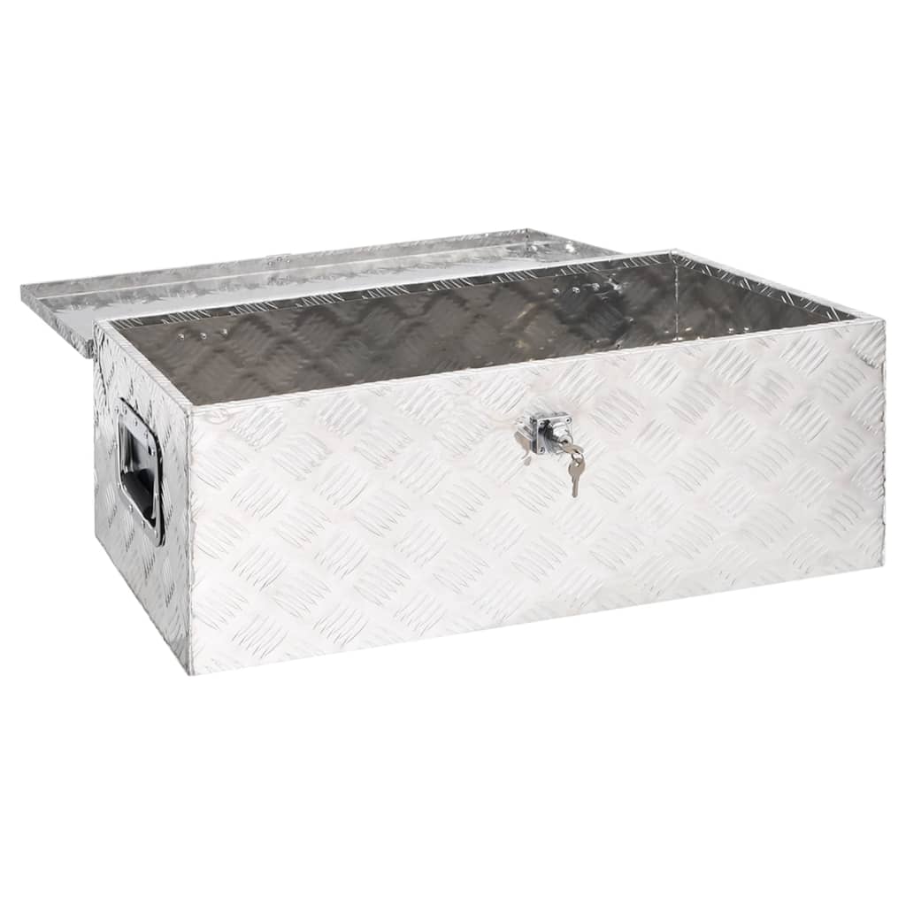 storage-box-silver-31-5-x15-4-x11-8-aluminum At Willow and Wine USA!