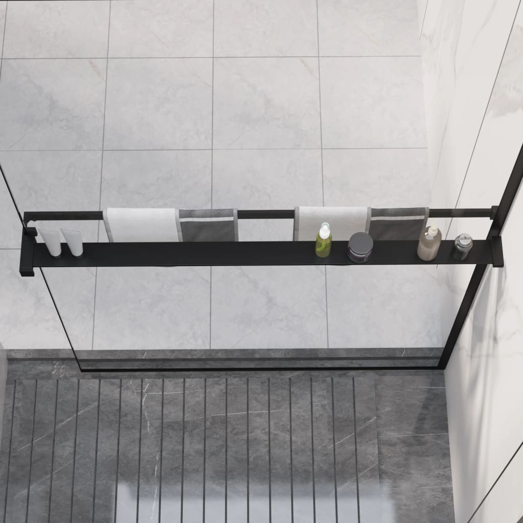 shower-shelf-for-walk-in-shower-wall-black-46-5-aluminum At Willow and Wine USA!