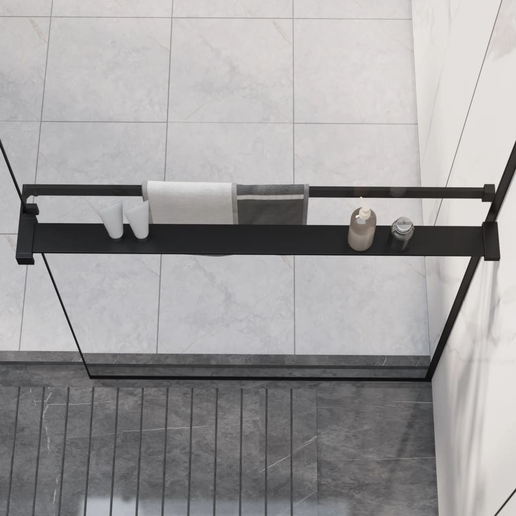 shower-shelf-for-walk-in-shower-wall-black-46-5-aluminum At Willow and Wine USA!