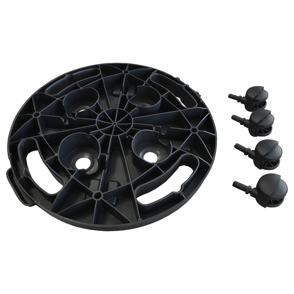 plant-trolley-with-wheels-diameter-11-8-black-374-8-lb At Willow and Wine USA!