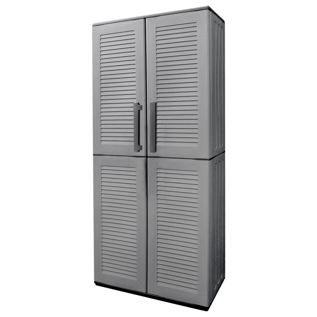 garden-storage-cabinet-gray-and-black-26-8-x14-6-x64-2-pp At Willow and Wine USA!