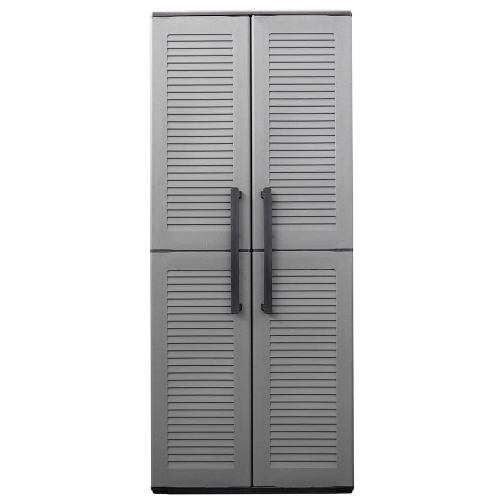 garden-storage-cabinet-gray-and-black-26-8-x14-6-x64-2-pp At Willow and Wine USA!