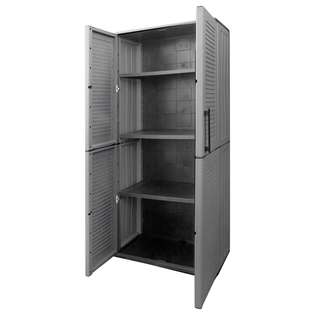 garden-storage-cabinet-gray-and-black-26-8-x14-6-x64-2-pp At Willow and Wine USA!