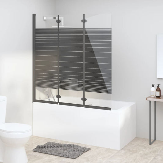 foldable-shower-enclosure-3-panels-51-2-x51-2-esg-black At Willow and Wine USA!