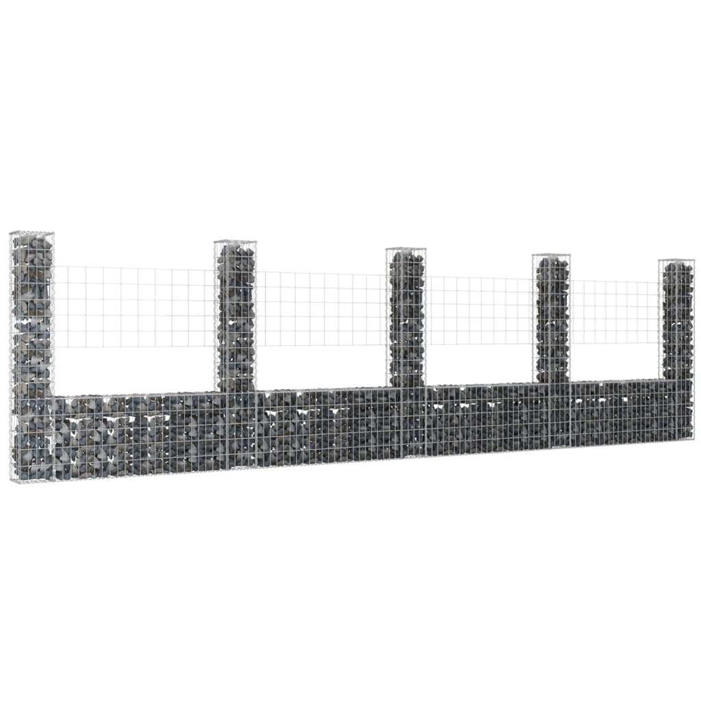 u-shape-gabion-basket-with-6-posts-iron-244-1-x7-9-x39-4 At Willow and Wine USA!