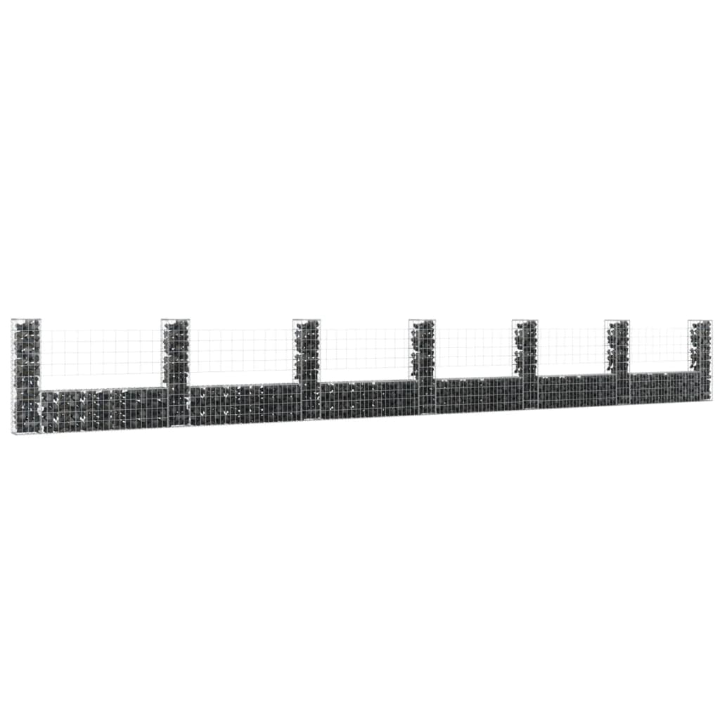 u-shape-gabion-basket-with-6-posts-iron-244-1-x7-9-x39-4 At Willow and Wine USA!