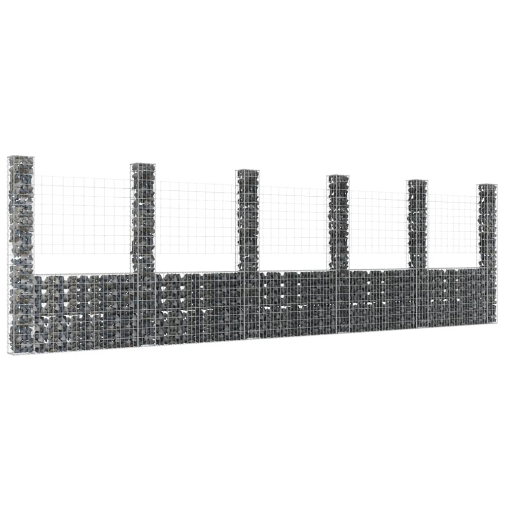 u-shape-gabion-basket-with-6-posts-iron-244-1-x7-9-x39-4 At Willow and Wine USA!