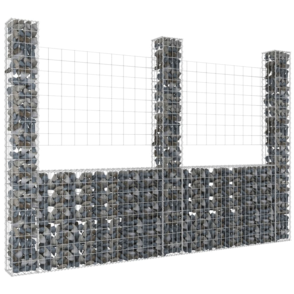 u-shape-gabion-basket-with-6-posts-iron-244-1-x7-9-x39-4 At Willow and Wine USA!