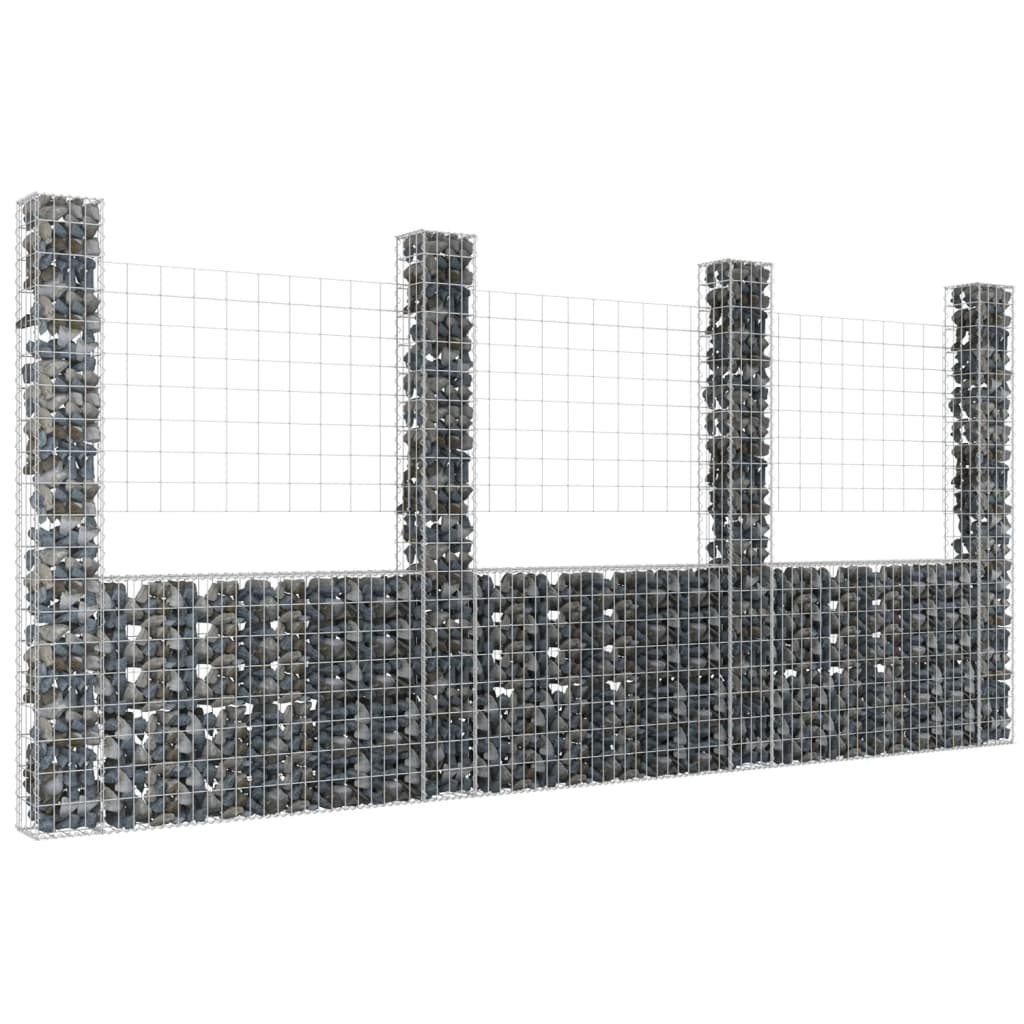 u-shape-gabion-basket-with-6-posts-iron-244-1-x7-9-x39-4 At Willow and Wine USA!